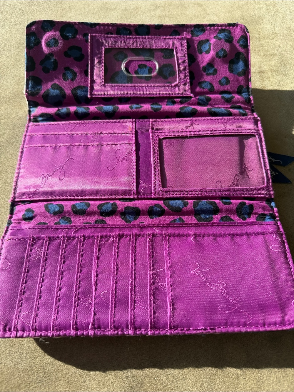 Vera Bradley tri-fold wallet
